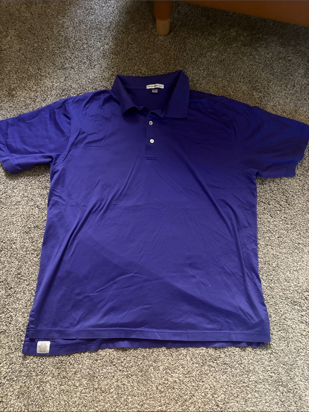 Peter Millar Purple Polo Shirt with Classic Collar